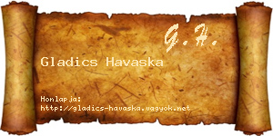 Gladics Havaska névjegykártya